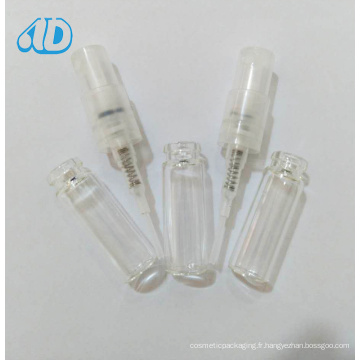 Ad-L15 Crimp Flacon en verre cosmétique flacon 2ml